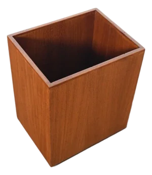 Vintage Teak Waste Basket, 1960s