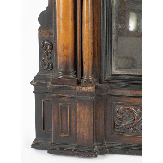 17th Century Carved Wood Mirror with Colonnades For Sale - Image 5 of 8