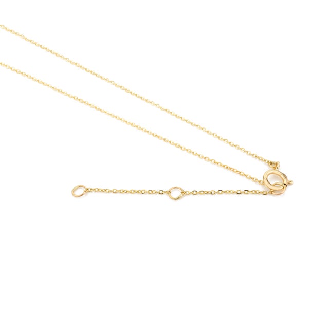 Metal Multi Sapphire & Diamond Charm 18k Gold Chain Pendant Necklace For Sale - Image 7 of 10