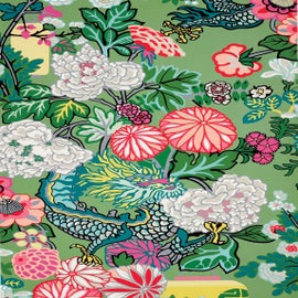 Example of Chinoiserie Schumacher Wallpaper