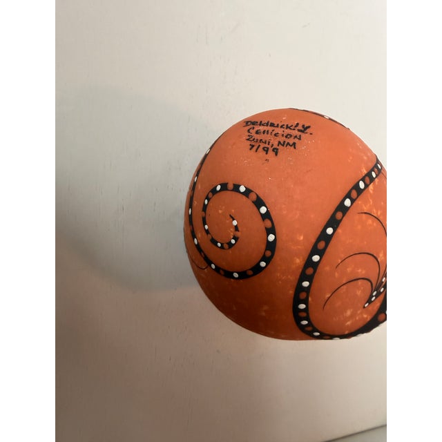 Handmade Signed Zuni Pueblo Vase For Sale In Los Angeles - Image 6 of 6