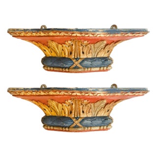 Small French Wall Consoles, Set of 2 For Sale