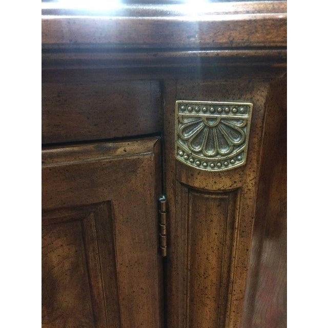 Vintage Console Cabinet, Burl Walnut Narrow Cabinet For Sale - Image 9 of 12
