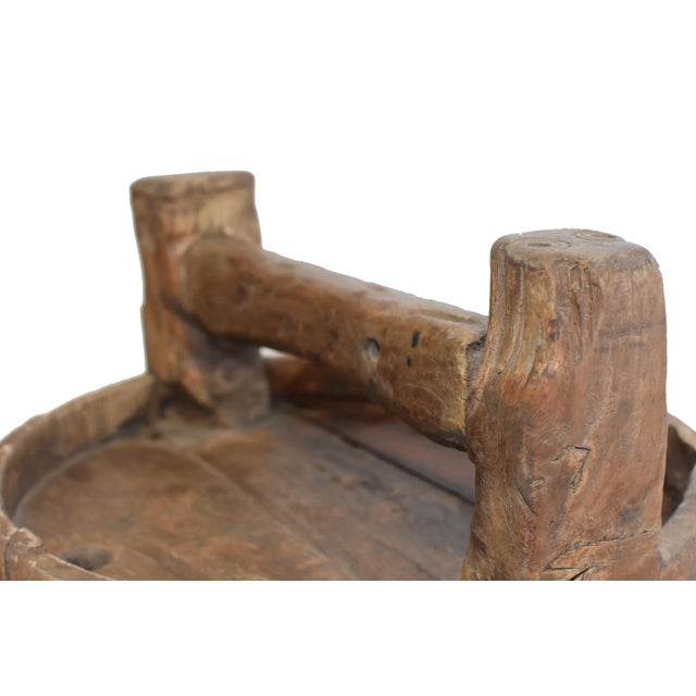 Wood Antique Chinese Jujube Wood Wine Barrel For Sale - Image 7 of 11