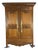 Antique 1840's Carved French Armoire For Sale