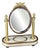 Napoleon III French Ormolu Opaline Vanity Mirror, 1870s For Sale