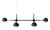 Dot Pattern Light Suspension 6 Spheres Lamp by Charles and Ray Eames for Cassina For Sale