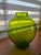 Large round 917RB (Richard Blenko) signed 1999 vase Color is a rare and bright Kiwi Green. 11.5” tall. As seen in the...
