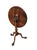 Antique George III Mahogany Tilt-Top Tea Table With Satinwood Inlay & Ball-and-Claw Feet | Birdcage Tripod Base For Sale - Image 6 of 13