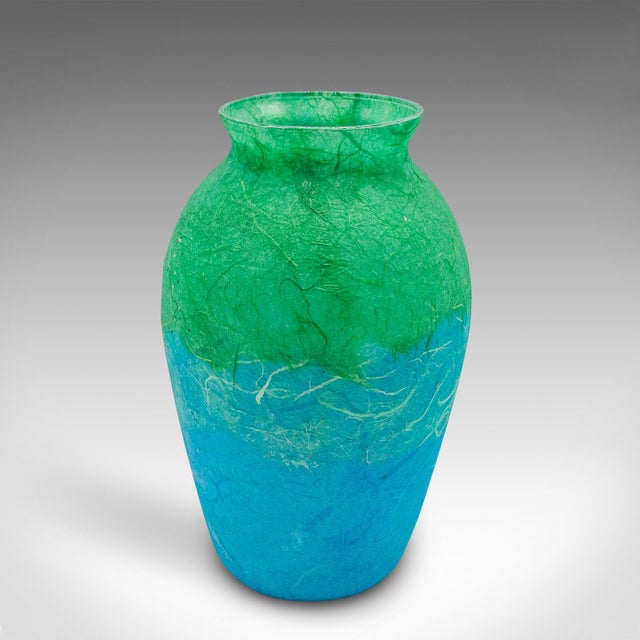 Blue 2000's Contemporary Flower Vase Duo For Sale - Image 8 of 12