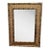Vintage Bamboo Wall Mirror, Matte Gold Finish, Hollywood Regency Style, Beveled Glass For Sale