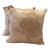 Contemporary Cream Flocked Pillows - a Pair For Sale