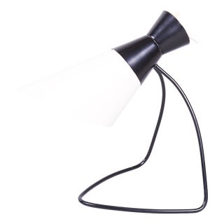 Mid-Century Czech Table Lamp in Metal attributed to J. Hůrka for Napako, 1950s For Sale