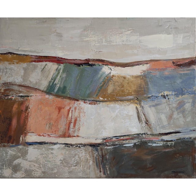 Temps Calme, Abstract Landscape, Contemporary, Framed by Sophie Dumont For Sale - Image 4 of 8