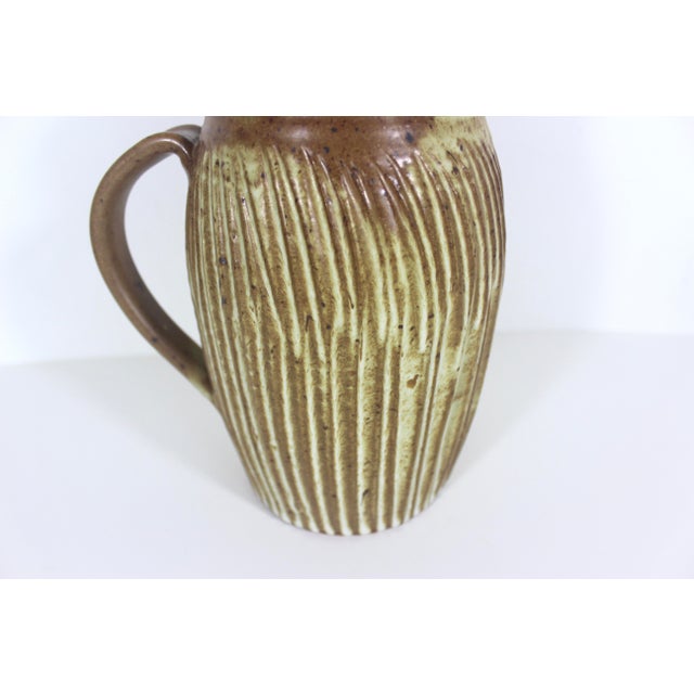 Vintage Handmade Studio Pottery Pitcher Vase For Sale - Image 9 of 12