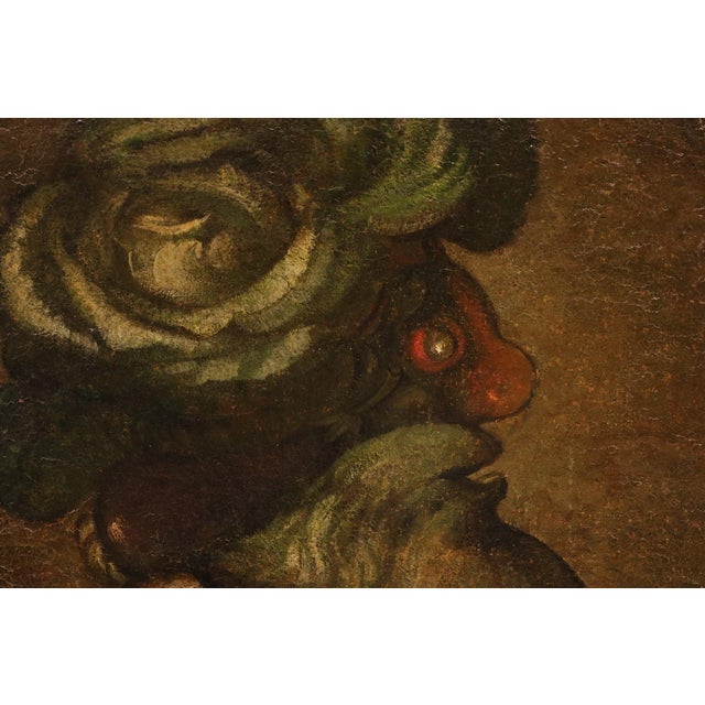Follower of Giuseppe Arcimboldo, Anthropomorphic Allegory of Winter, 18th Century, Oil Painting on Canvas, Framed For Sale - Image 9 of 12