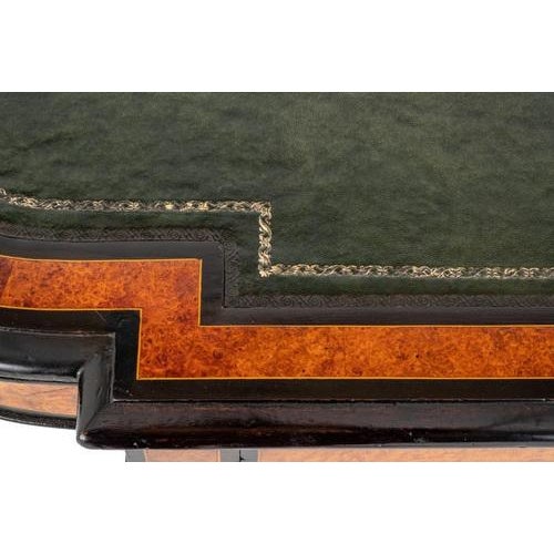 Victorian Writing Table Desk in Walnut, 1860 For Sale - Image 5 of 9