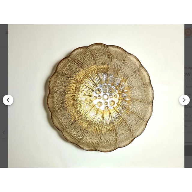 Vintage Amber Glass Ceiling Lights, Set of 2 For Sale - Image 9 of 11