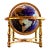 Stunning Large Vintage Gemstone Globe**Polished Brass 4 Leg Stand W/Compass**OBO** For Sale