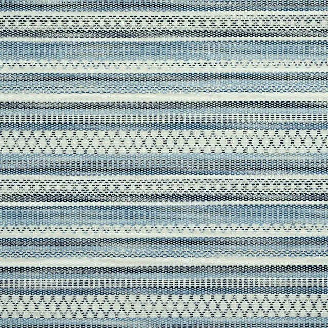 Rustic Sample - Schumacher Fremont Indoor & Outdoor Fabric in Blue For Sale - Image 3 of 3