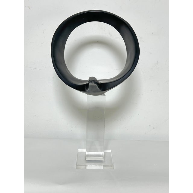 Stone C. 1970s Abstract Sculpture of a Crane in Flight by Masatoyo Kishi "Kuki" For Sale - Image 7 of 10