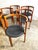 String Dining Chairs by Niels Jørgen Haugesen for Tranekaer Denmark. Set of 6. Labeled. 22w 21d 28.75h 17.5seat