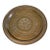 Late 20th Century Large Hammered Brass Wall Platter – Ornate Floral Medallion Wall Decor - 22” For Sale