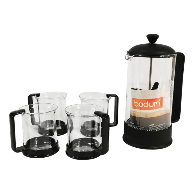 Vintage Danish Coffee and Tea Set by C. Jorgensen, 1990s, Set of 5 For Sale