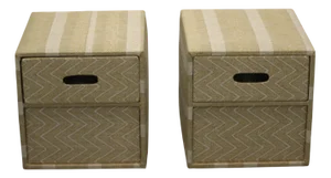 Beige Sofa End Tables, Set of 2