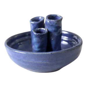 Vintage Studio Pottery Ikebana Vase Bowl