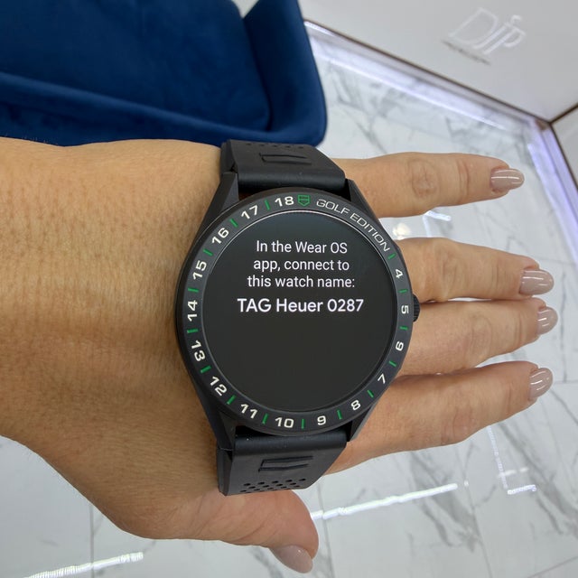 Tag Heuer Connected Golf Edition 45mm Sbg8a82 Black Titanium Quartz Smartwatch For Sale - Image 10 of 10