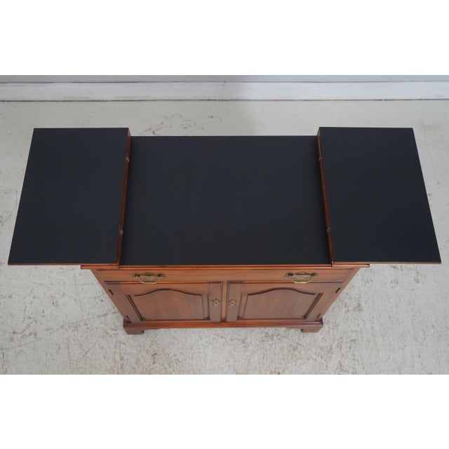 Henkel Harris Cherry Flip Top Bar Cabinet For Sale - Image 9 of 18