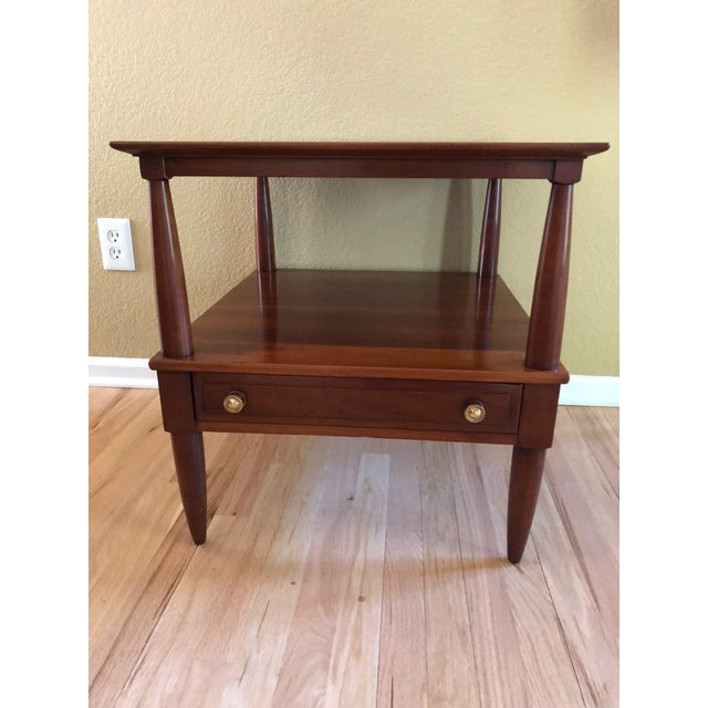 Willett "Transitional Cherry Collection" MidCentury Modern End Table