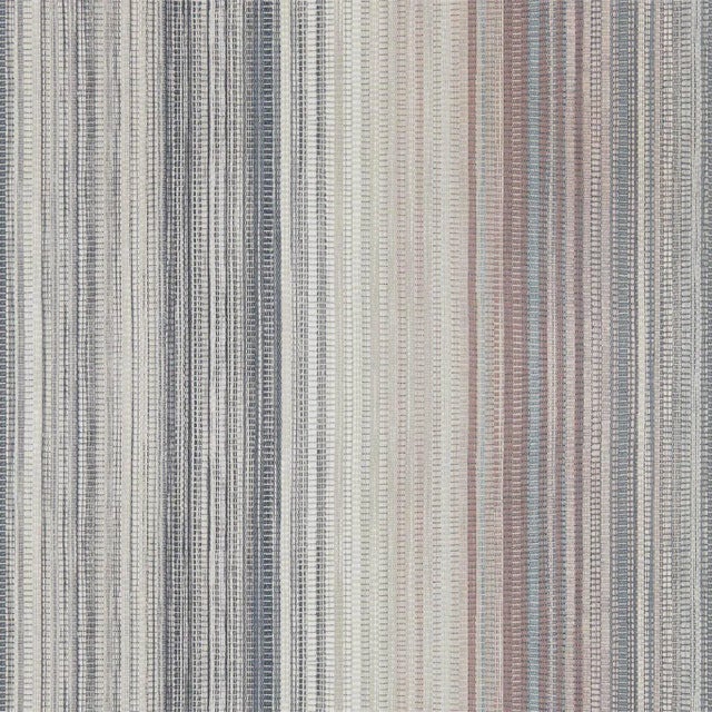 Harlequin Spectro Stripe Wallpaper in Steel/Blush - a Sample For Sale