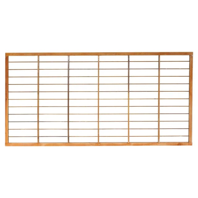 Architectural Salvage Wood Grid Wall Art For Sale - Image 13 of 13