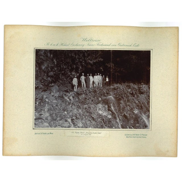 Uramino Jacki Fall - 21 August 1893 - Japan. Nicco. This ancient photo is part of a journey throughout the world performed...