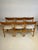 6 wooden Danish dining chairs. Simple line, new upholstery