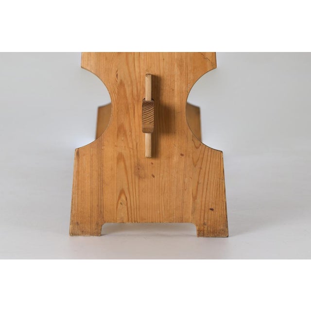 Mid-Century Brutalist Pine Benches, 1960s, Set of 2 For Sale - Image 10 of 14