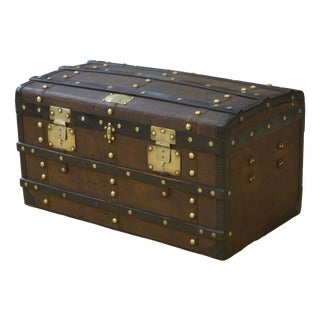 Vintage Travel Trunk, 1940s For Sale