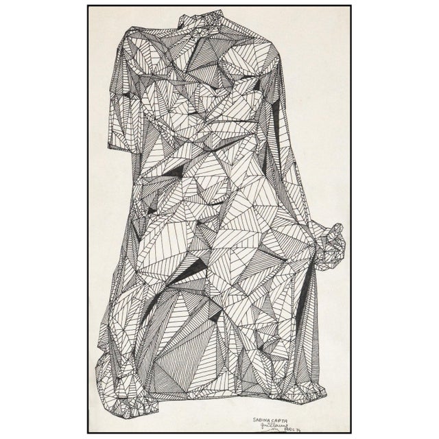 The artwork here, "Sabina Capta Original", is a wonderful depiction of a torso made up of lines, that is saturated with...