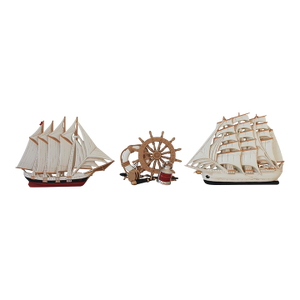 Vintage Nautical Themed Clipper Ship Wall Hangings