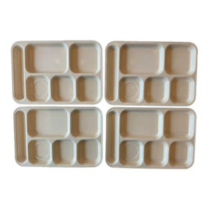 Set of 4 Dallas Ware Coral Pink Melamine Trays