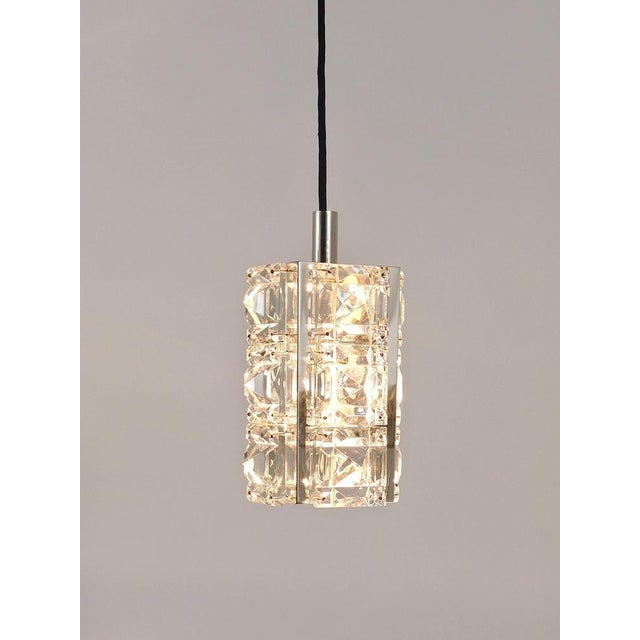 Black Faceted Crystal Pendant Lamp from Bakalowits & Söhne, Austria, 1960s For Sale - Image 8 of 18