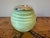 Lucy Cope Vintage Hand-Blown Crystal & Sterling Silver Match Striker, 2008, Citrine (light lime green). Made in 2008 by...