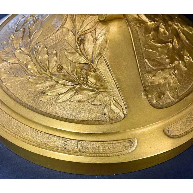 Early 20th Century "Triumphant Man," Gilded Bronze Trophy Cup, France For Sale - Image 5 of 5