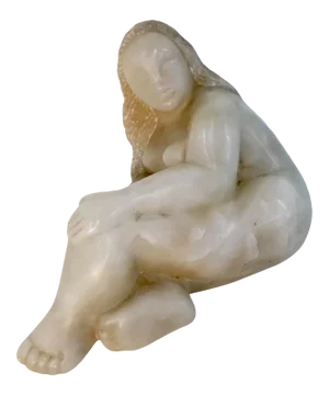 Midcentury Carved Stone Sculpture of a Nude
