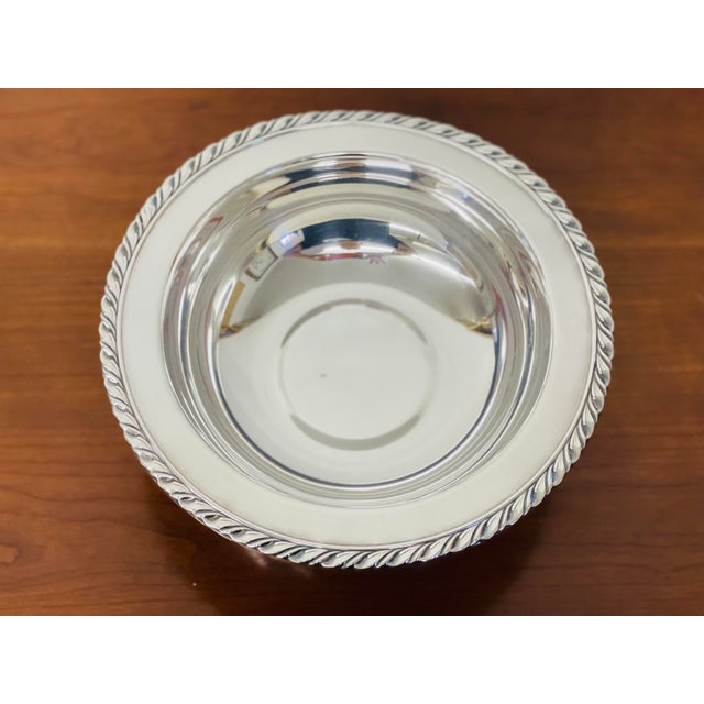 Early 20th Century Early 20th Century Vintage Wm a Roger’s Silverplate Footed Bowl With Lid For Sale - Image 5 of 7