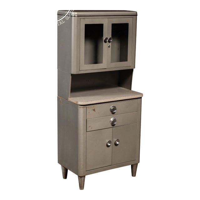Vintage Steel Bel Geddes Dental Cabinet by Hamilton For Sale