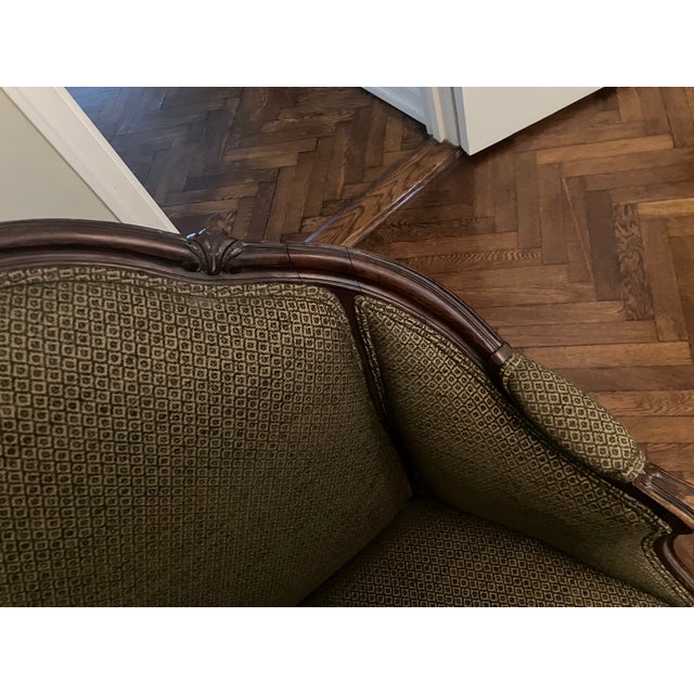 1920s Antique French Settee (Marquise) For Sale - Image 5 of 6