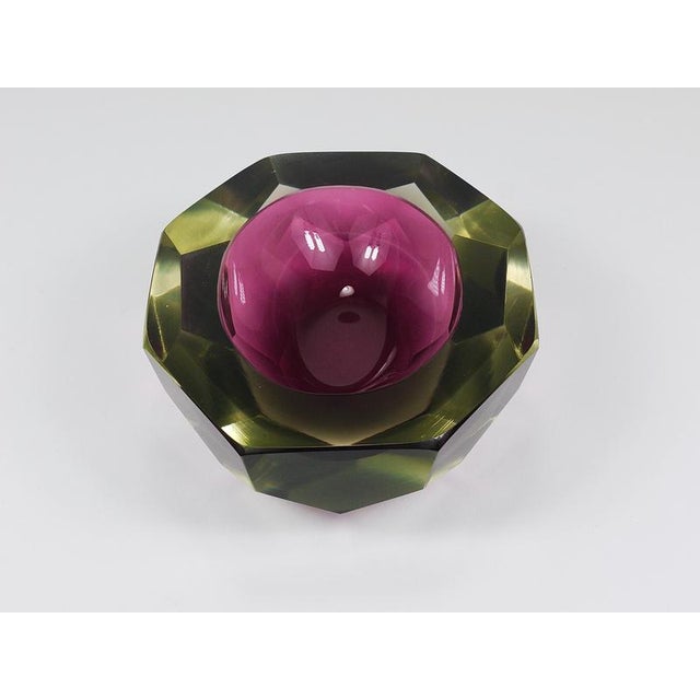 Glass Caviar Murano Glass Diamond Bowl from Seguso, 1960s For Sale - Image 7 of 16